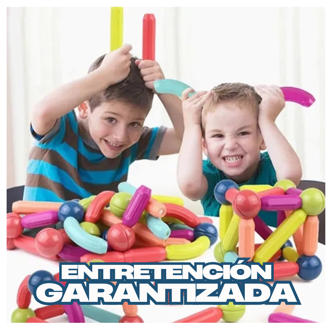 Juego de Varillas y esferas Magnéticas 42 pcs