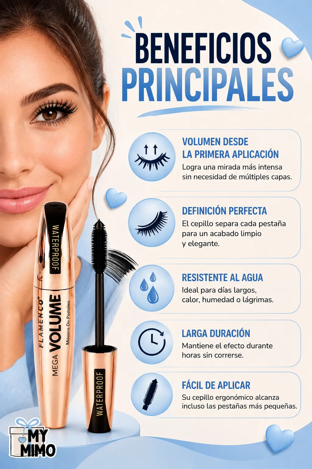 ✨LASH VOLUME PRO™ Waterproof - Volumen extremo, mirada irresistible, todo el día