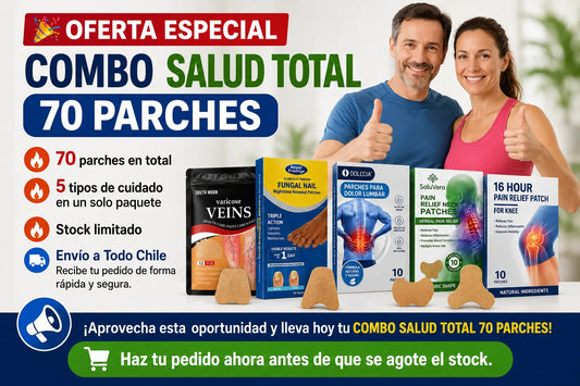 ❤️🩹COMBO SALUD TOTAL 70 PARCHES🩹 Alivio, cuidado y bienestar para todo tu cuerpo✨