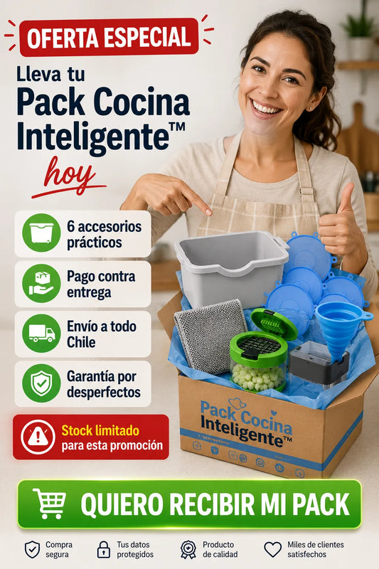 ✅PACK COCINA INTELIGENTE™ ✨Todo lo que necesitas para una cocina más limpia y organizada.