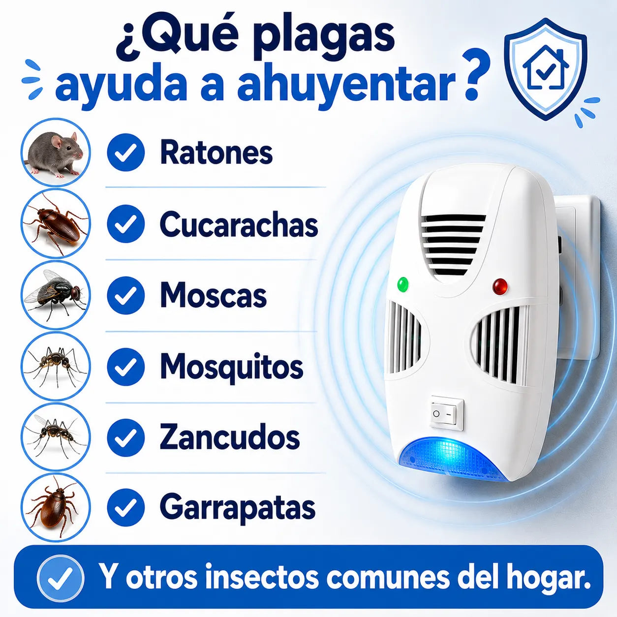 ⭐ULTRAREPEL™ Enchufa, protege y mantén las plagas lejos las 24 horas