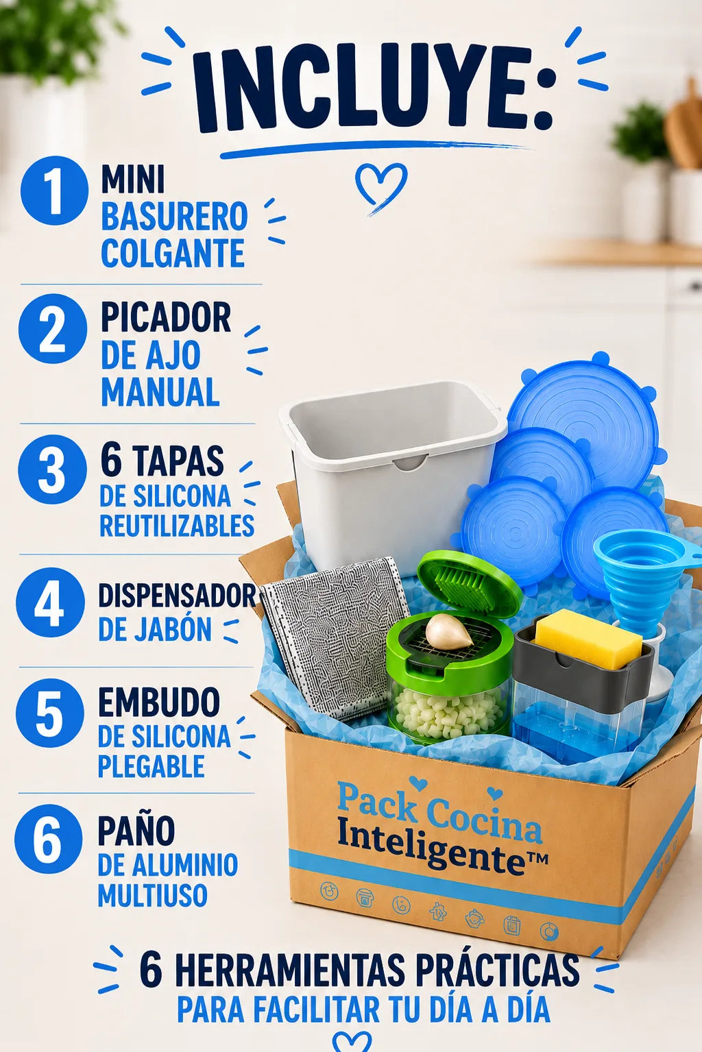 ✅PACK COCINA INTELIGENTE™ ✨Todo lo que necesitas para una cocina más limpia y organizada.