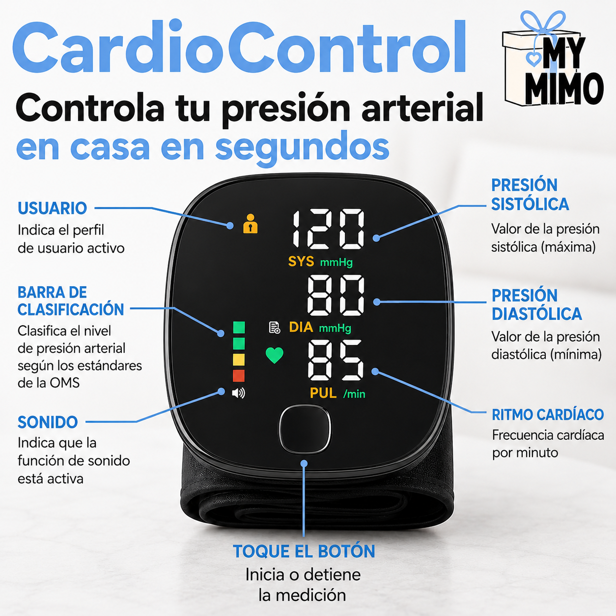 🩺💓CardioControl - Controla tu presión arterial en casa en segundos