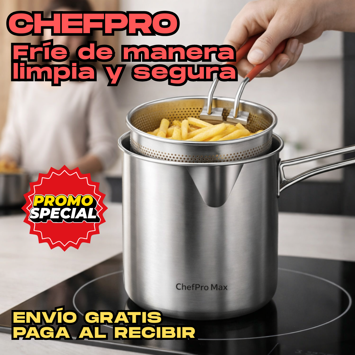 ✅ChefPro - Fríe de manera limpia y segura