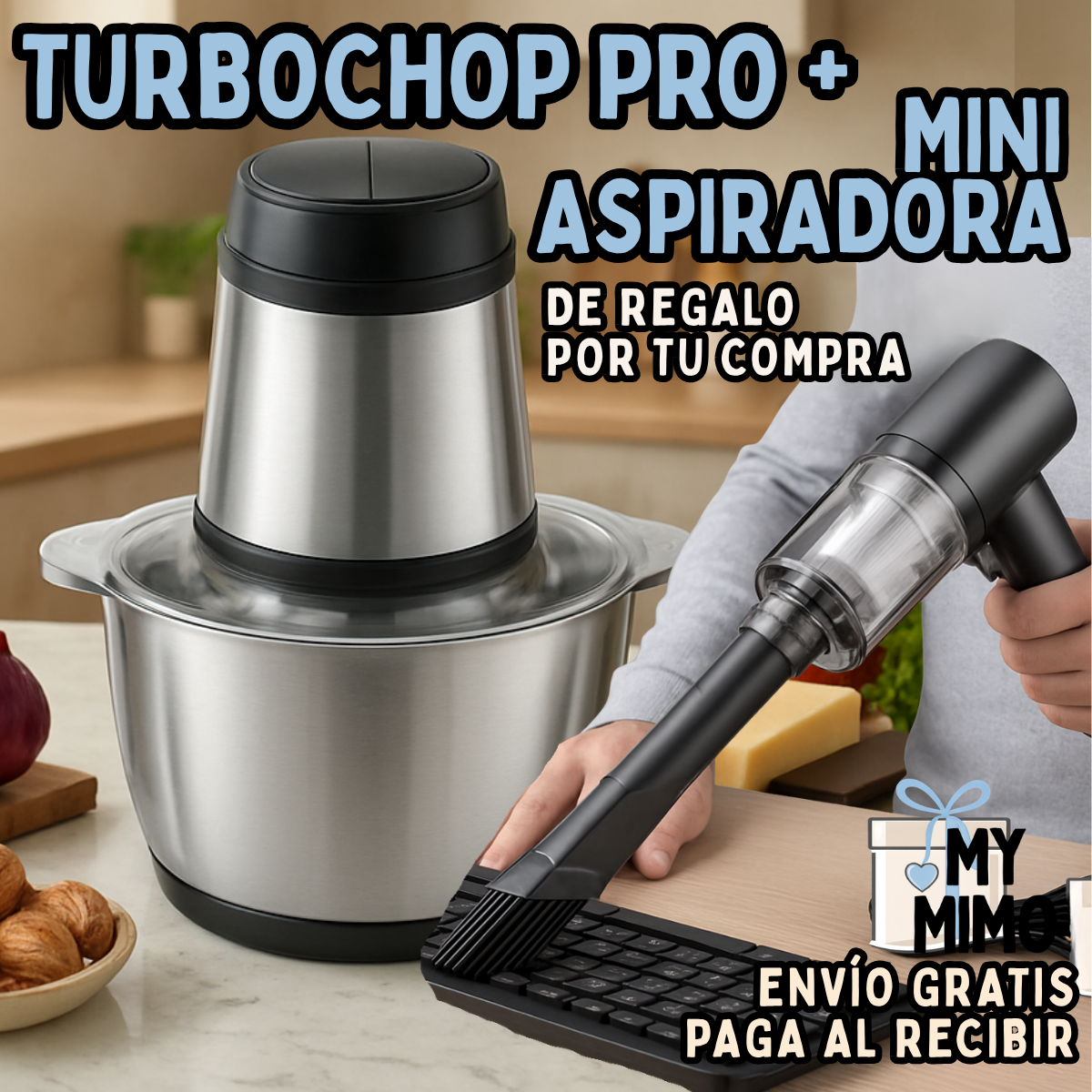 TURBOCHOP PRO + "MINI ASPIRADORA DE REGALO"