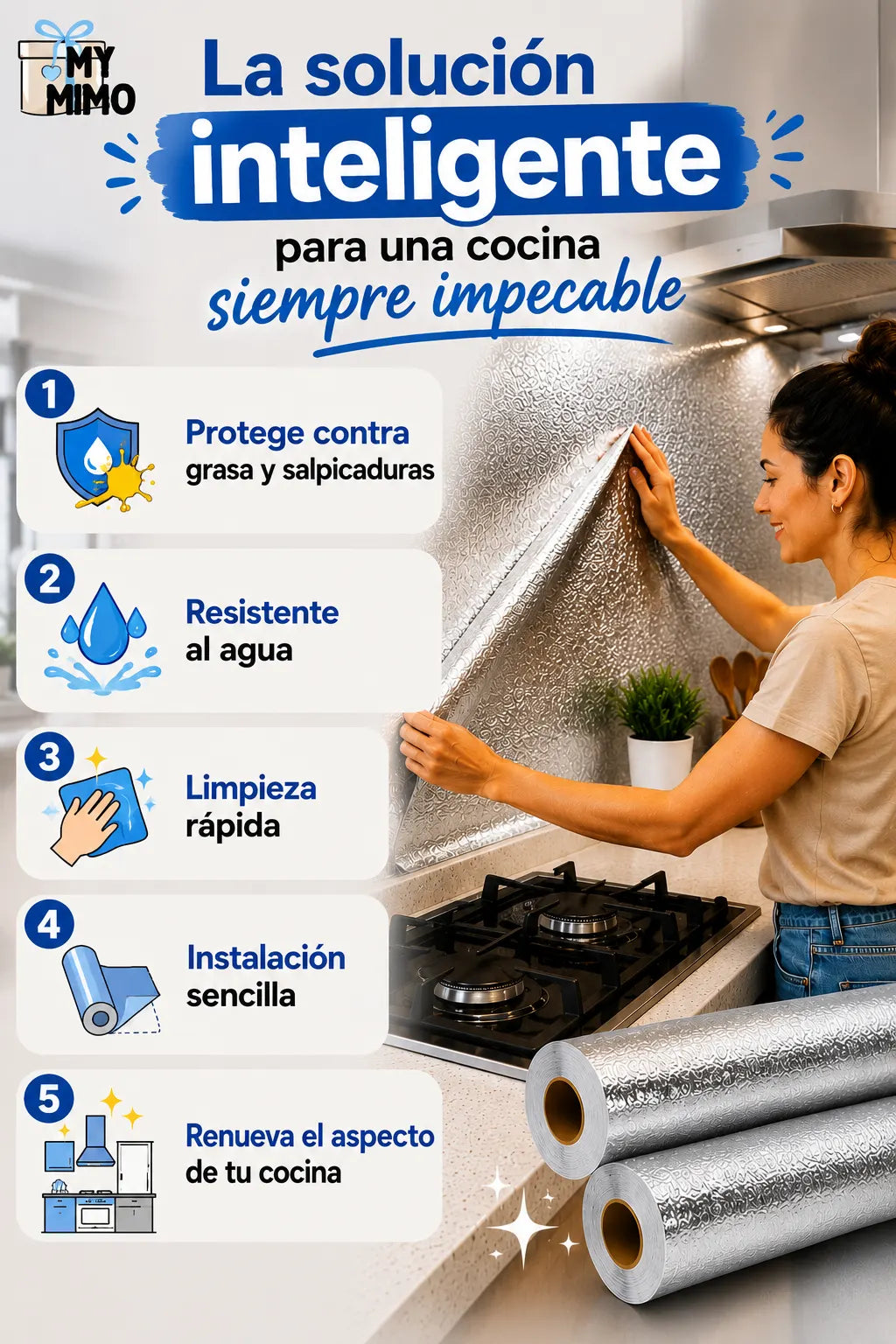 ✨EASYCLEAN FILM™ Protege tu cocina, limpia en segundos✅