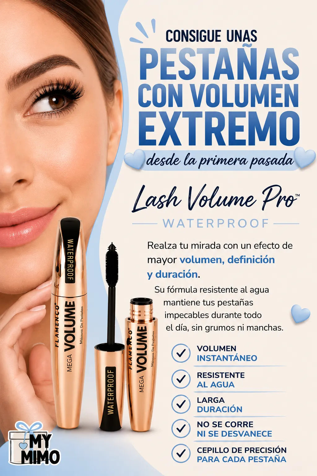 ✨LASH VOLUME PRO™ Waterproof - Volumen extremo, mirada irresistible, todo el día
