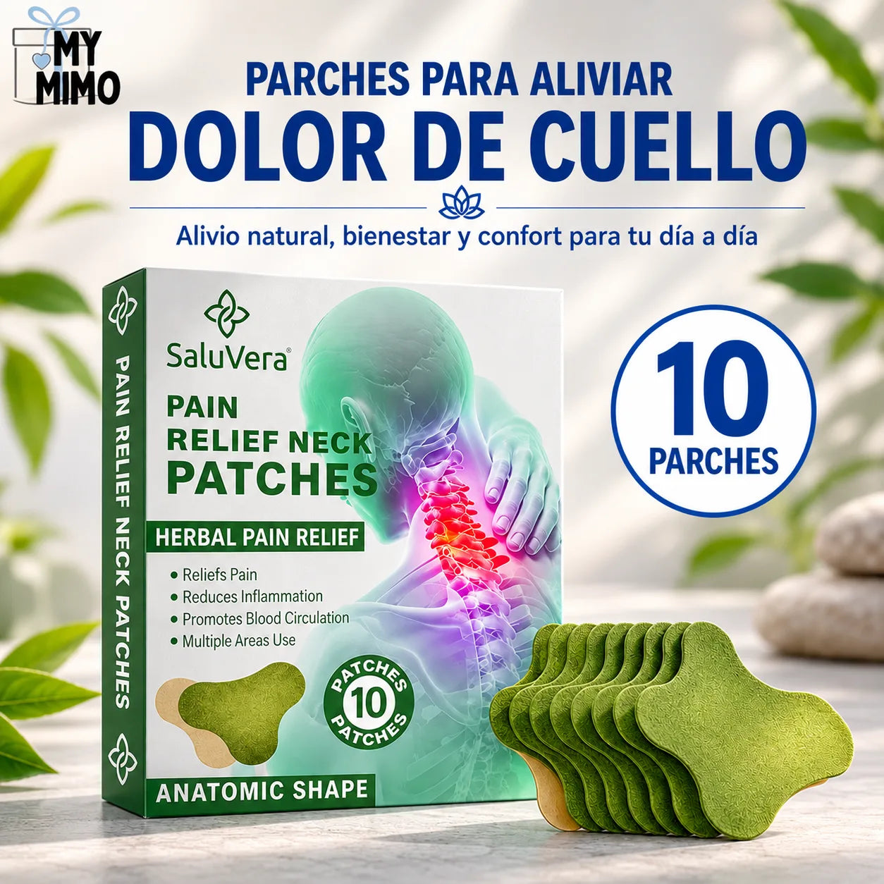 ❤️‍🩹 10 Parches 🩹Dolor de Cuello Cervical✨
