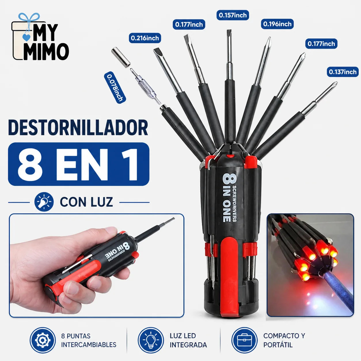 DESTORNILLADOR 8 EN 1
