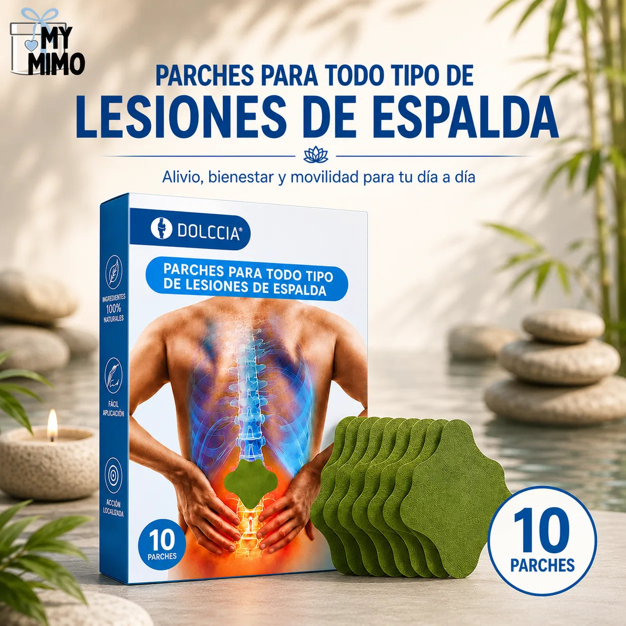 ❤️‍🩹 10 Parches 🩹Dolor de Espalda Lumbar✨