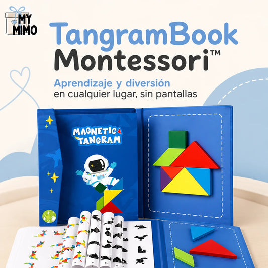 TANGRAMBOOK Montessori™ ✨Aprendizaje y diversión en cualquier lugar, sin pantallas