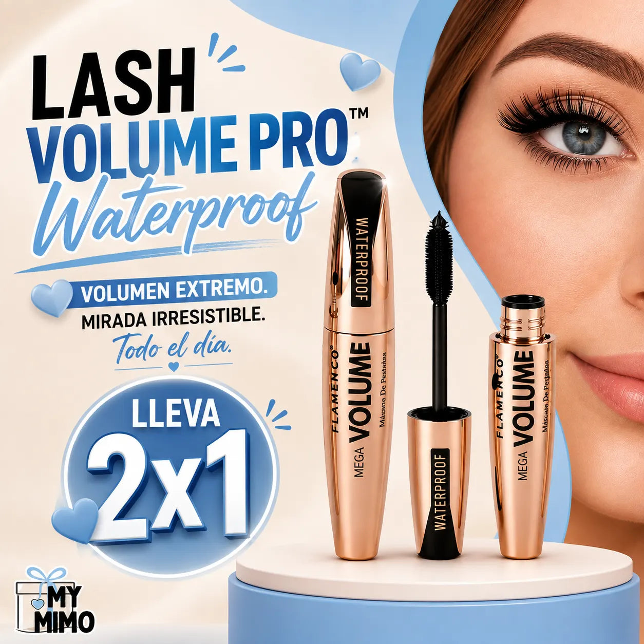 ✨LASH VOLUME PRO™ Waterproof - Volumen extremo, mirada irresistible, todo el día