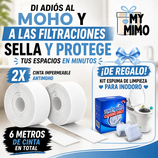 MEGA OFERTA CINTA IMPERMEABLE + ESPUMA DE LIMPIEZA PARA INODORO