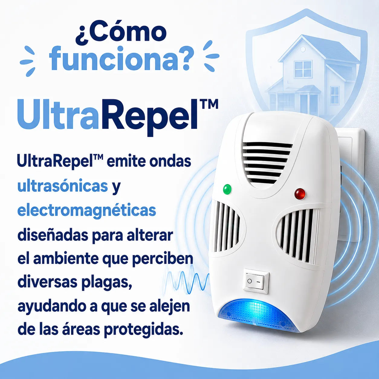 ⭐ULTRAREPEL™ Enchufa, protege y mantén las plagas lejos las 24 horas