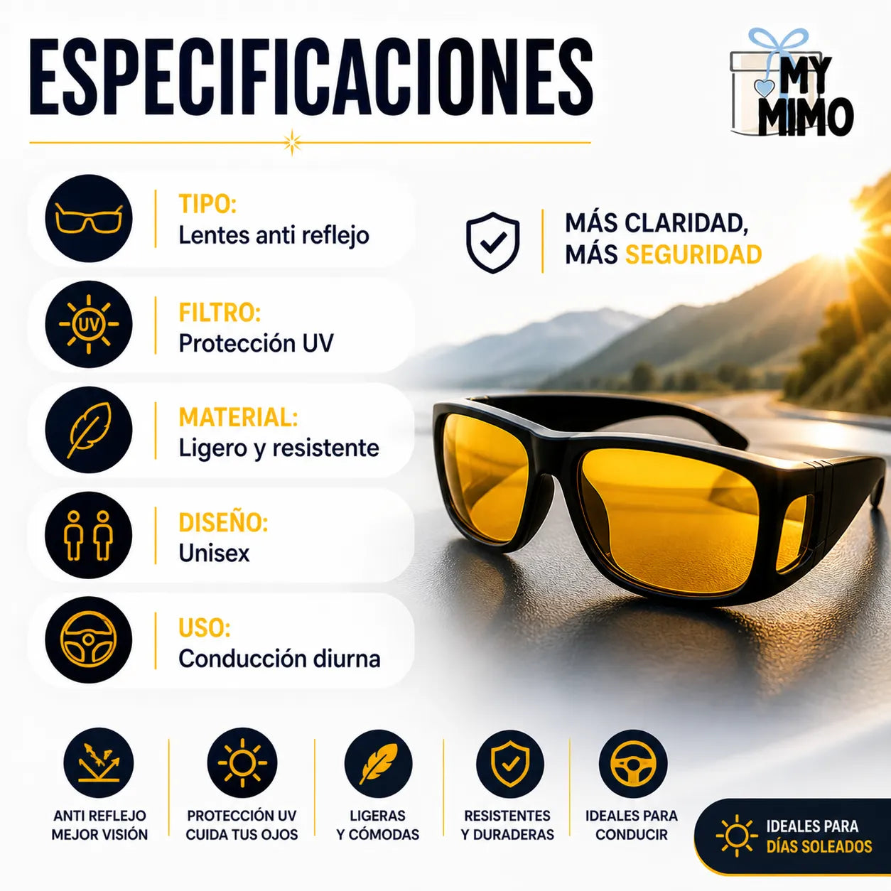 VISIONDRIVE HD Elimina el deslumbramiento y mejora tu visión al conducir