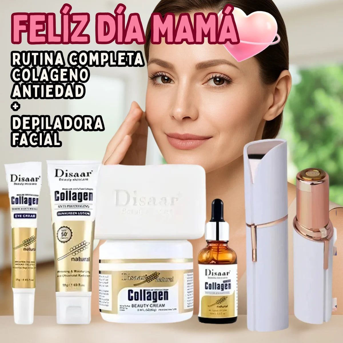 REVITAFACE Rutina completa antiedad+SILKFACE PRO Depilación suave al instante