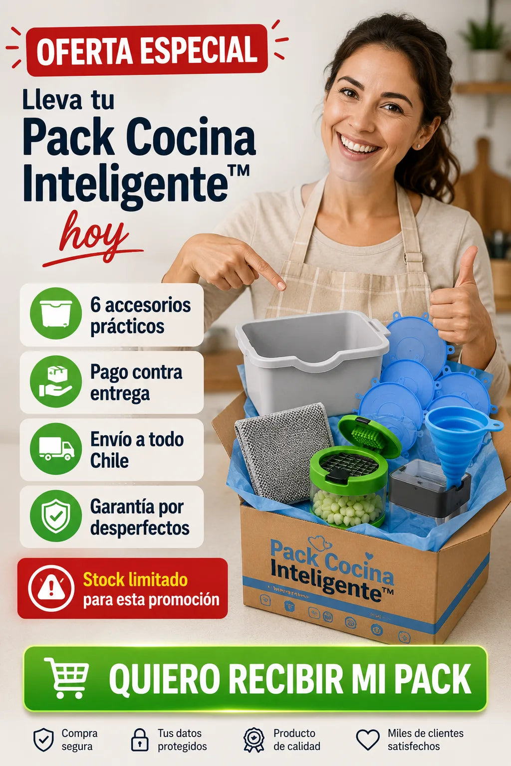✅PACK COCINA INTELIGENTE™ ✨Todo lo que necesitas para una cocina más limpia y organizada.