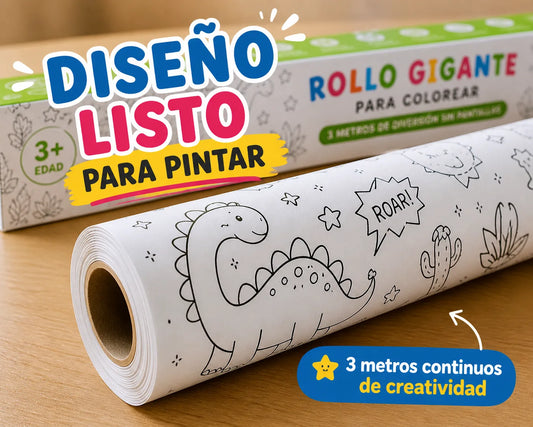 ROLLO PARA COLOREAR ✨3 metros de diversión sin pantallas