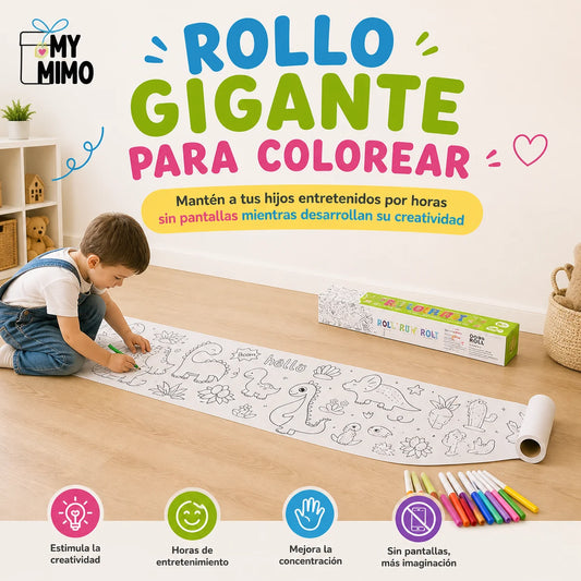 ROLLO PARA COLOREAR ✨3 metros de diversión sin pantallas