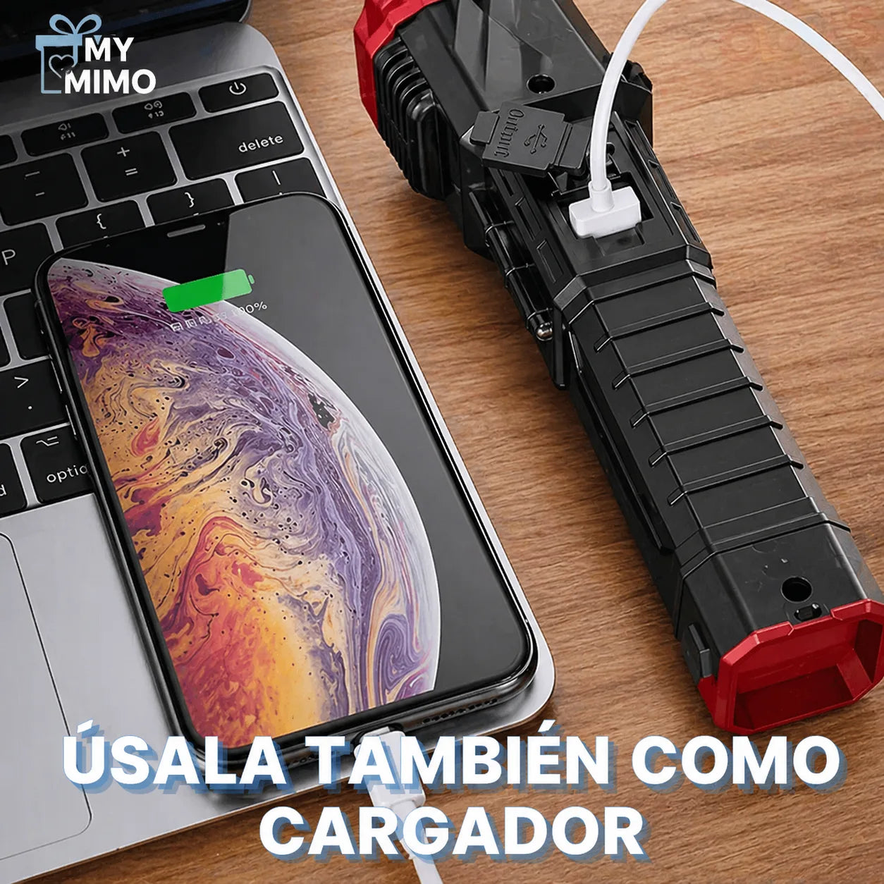 DUO TÁCTICO LINTERNA 4en1 + DESTORNILLADOR 8en1