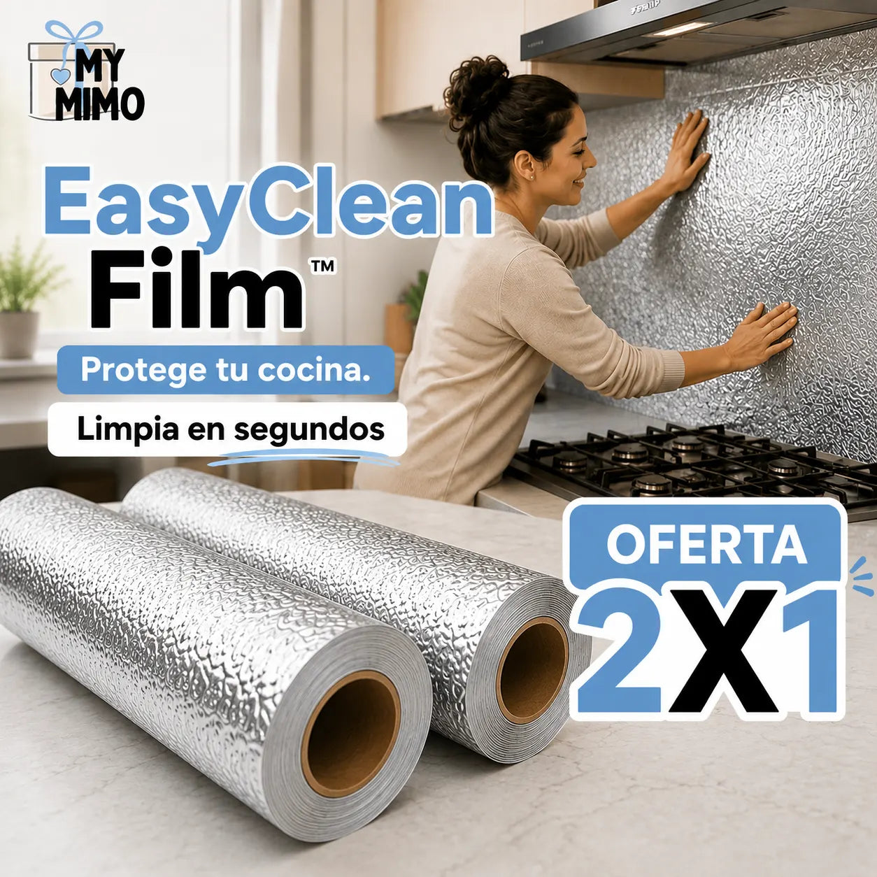 ✨EASYCLEAN FILM™ Protege tu cocina, limpia en segundos✅