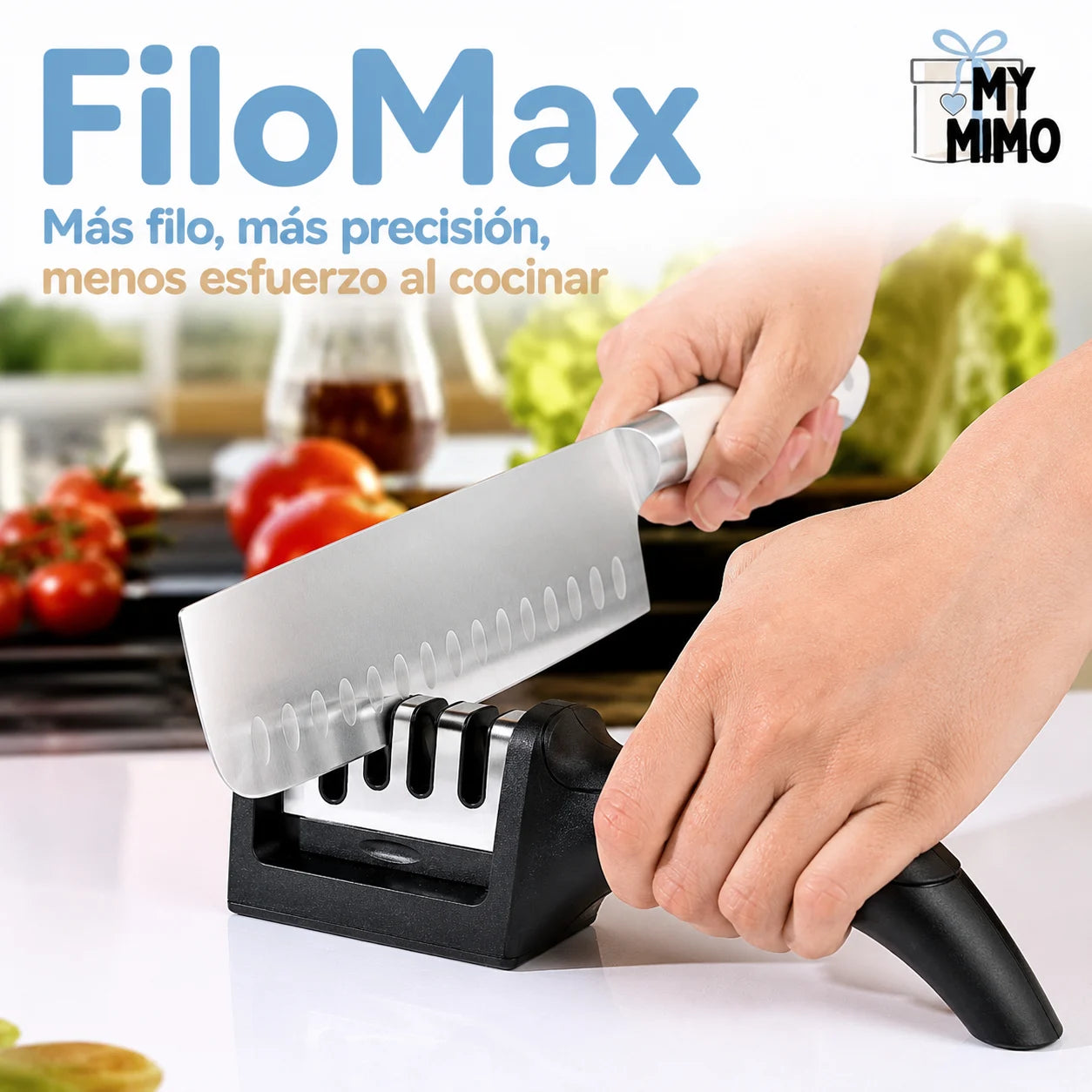 FiloMax - Más filo, más precisión, menos esfuerzo al cocinar